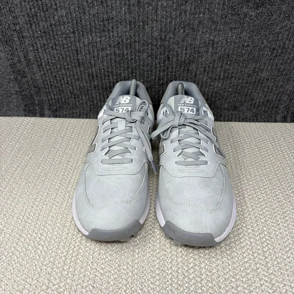 New Balance 574 Greens V2 Spikeless Golf Shoes Grey White Mens 9.5 2E WIDE